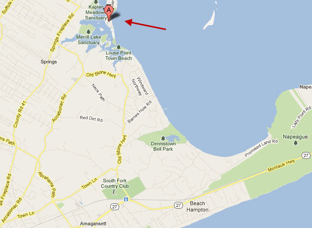 Map for East Hampton Rental